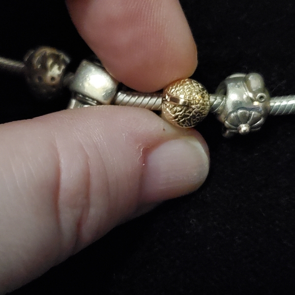 Pandora Silver Bracelet. 7.9" snake chain. - Picture 8 of 15